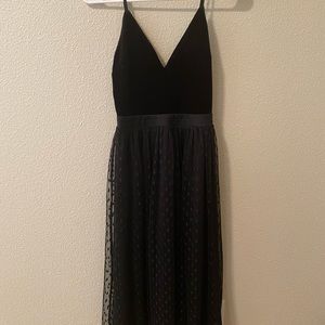 3/4 length party dress.